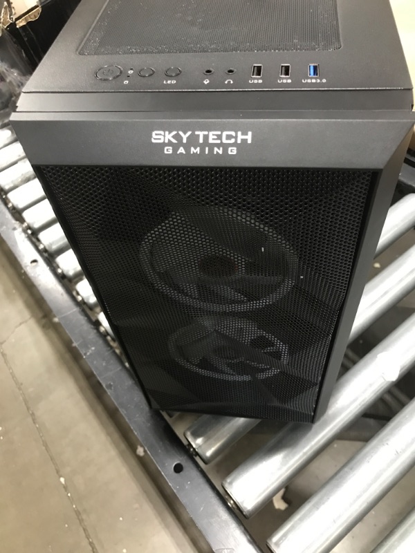 Photo 1 of Skytech Chronos Mini Gaming PC Desktop – AMD Ryzen 5 3600 3.6 GHz, NVIDIA RTX 3050, 500GB NVME SSD, 16GB DDR4 RAM 3200, 600W Gold PSU, Wi-Fi, Windows 10 Home 64-bit 3600 | 3050 PC Desktop