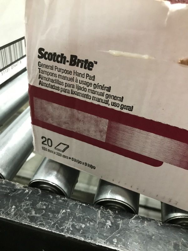 Photo 3 of 3M 07447 Scotch-Brite Maroon General Purpose Hand Pad 20 Pack
