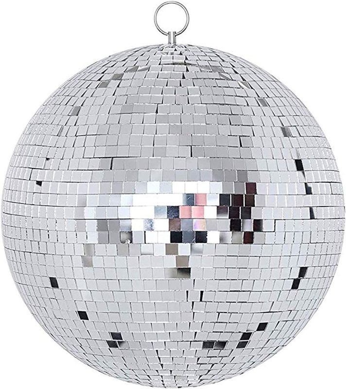 Photo 1 of 12" Disco Light Mirror Ball with Hanging Ring