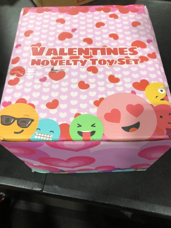 Photo 2 of 28 Pack Kids Valentines Day Gift Novelty Toy Set Includes Foam Planes,Shutter Shades,Bubble Wands,Sticky Hands,Spring Toys,for Classroom Exchange Prizes,Valentine Party Favors,Valentine‘s Gifts