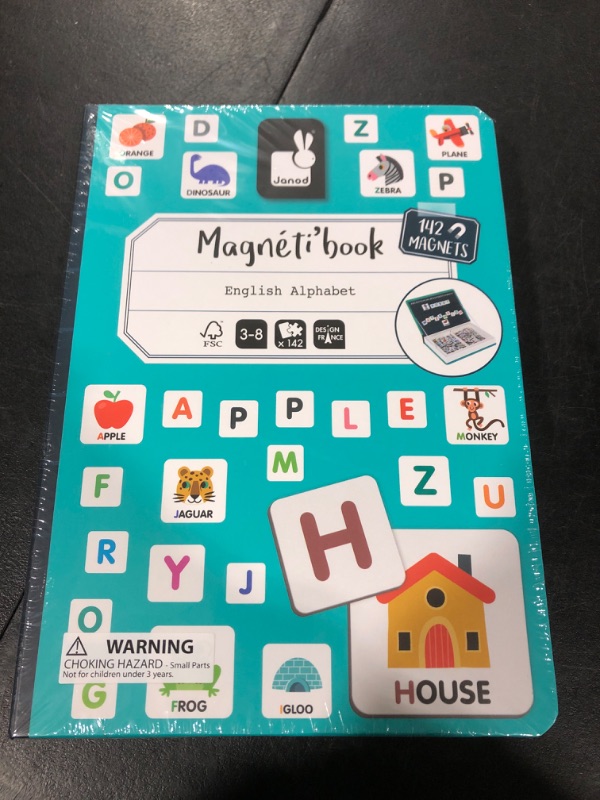 Photo 2 of Janod Magnetibook 41 pc Magnetic Space Mix and Match Game - Ages 3+ - J02589 