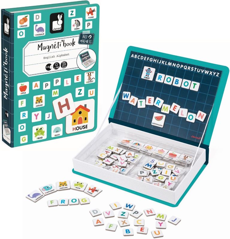 Photo 1 of Janod Magnetibook 41 pc Magnetic Space Mix and Match Game - Ages 3+ - J02589 