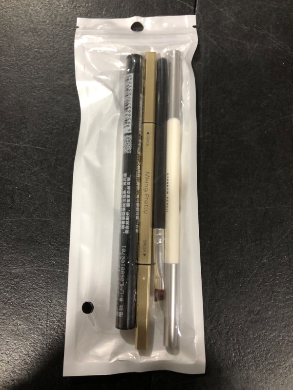 Photo 1 of 3 Different Eyebrow Pencils,Creates Natural Looking Brows Easily,Long Lasting,4-in-1:Eyebrow Pencil *3; Eyebrow Brush *1,Dark Brown #-110435 Dark Brown Eyebrow Pencil *3; Eyebrow Brush *1