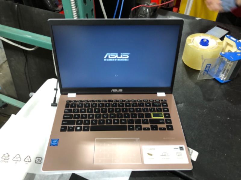 Photo 3 of ASUS - 14.0" Laptop - Intel Celeron N4020 - 4GB Memory - 64GB EMMC - Rose Gold
