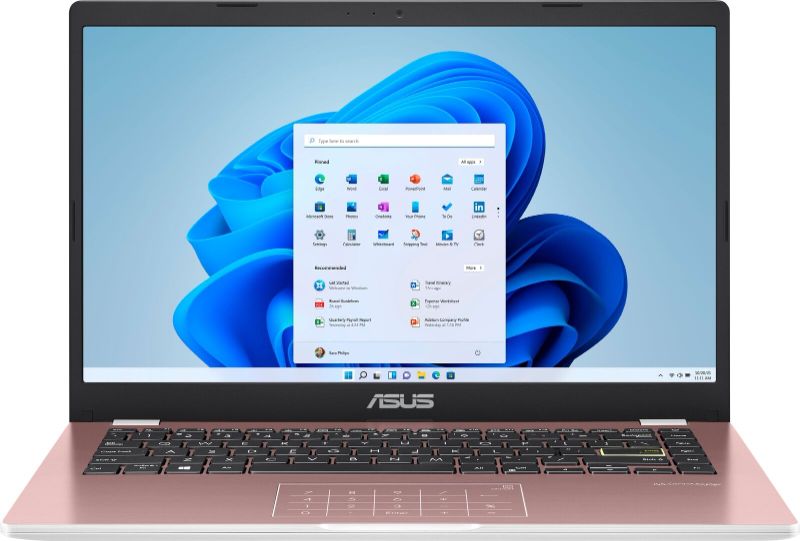 Photo 1 of ASUS - 14.0" Laptop - Intel Celeron N4020 - 4GB Memory - 64GB EMMC - Rose Gold
