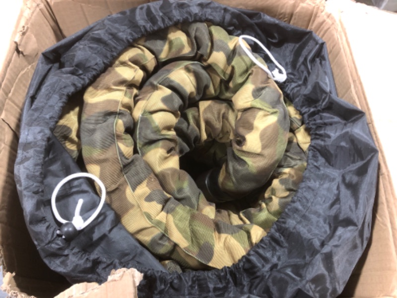 Photo 1 of Perantlb Poly Battle Rope with Cloth Sleeve -1.5/2 Inch Diameter 30' 40' 50' Lengths -Gym Muscle Toning Metabolic Workout Fitness, Battle Rope Anchor Strap Kit Included… 2" x 40 ft