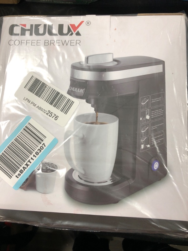 Photo 2 of CHULUX Single Serve Coffee Maker Brewer for Single Cup Capsule with 12 Ounce Reservoir,Black