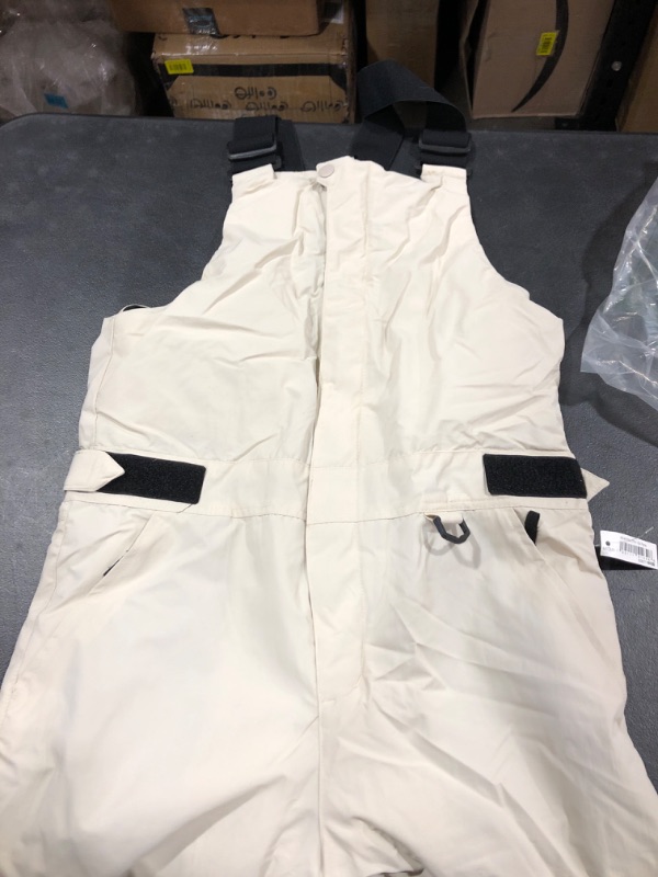 Photo 1 of Amazon Essentials Men's Water-Resistant Insulated Snow Bib Overall Medium Stone/Grey, Color Block