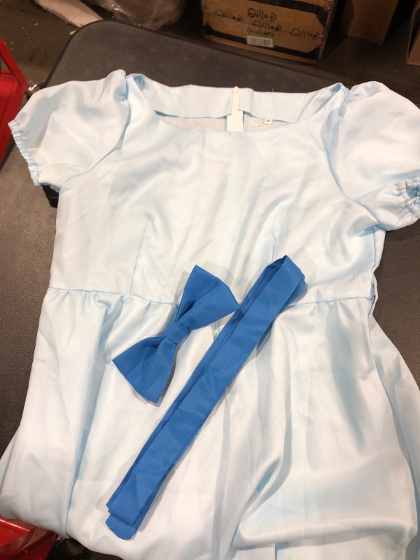 Photo 1 of Ankle Length Baby Blue Dress with Ribbon and Bow | Size XL