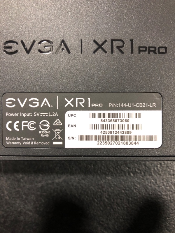 Photo 3 of EVGA XR1 Pro Capture Card, 1440p/4K HDR Capture/Pass Through, Certified for OBS, USB 3.1, ARGB, Audio Mixer, PC, PS5, PS4, Xbox Series X and S, Xbox One, Nintendo Switch, 144-U1-CB21-LR Capture Card XR1 Pro