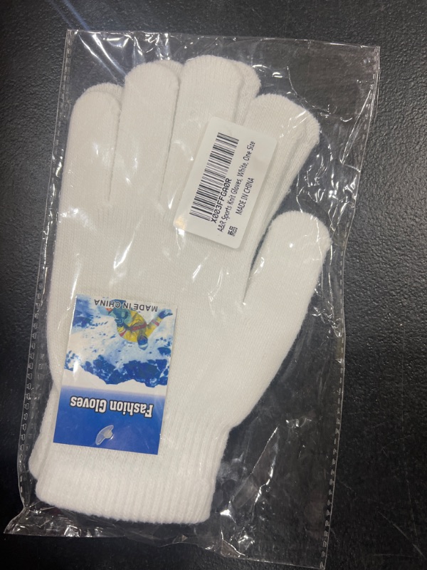 Photo 1 of A&R Sports Knit Gloves One Size White