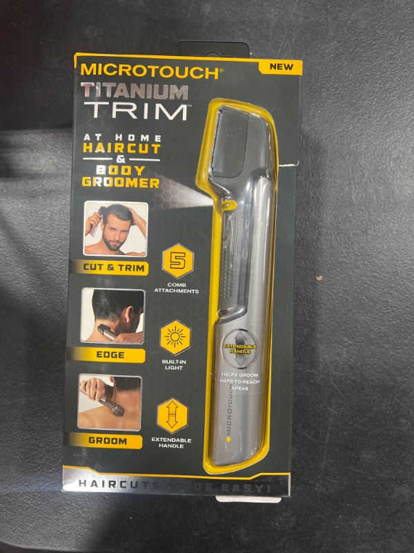 Photo 2 of Micro Touch Titanium Trim, Lighted Hair Cutting Tool and Body Groomer
