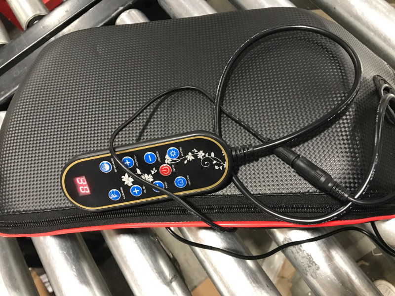 Photo 1 of CRRZT Lumbar Massager,Back Stretcher Device, Back Stretcher Device with Heat Function & Adjustable Intensity, Electric Lumbar Traction Device for Whole Body Ideal Gifts (Black)