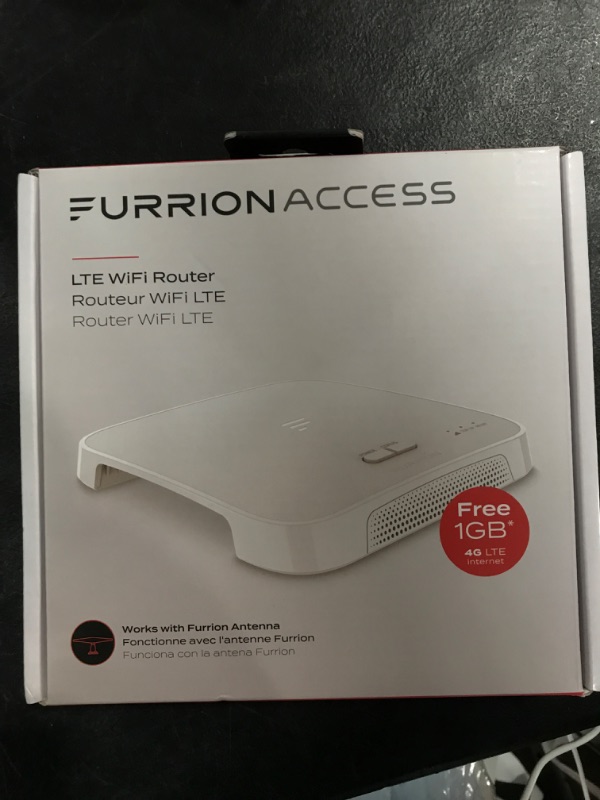 Photo 2 of Furrion Access 4G LTE/WiFi Dual Band Portable Router with 1GB of Data Included. Works Omni-Direction Rooftop Antenna to Provide high-Speed Internet connectivity on The go - FAN17B83 , White