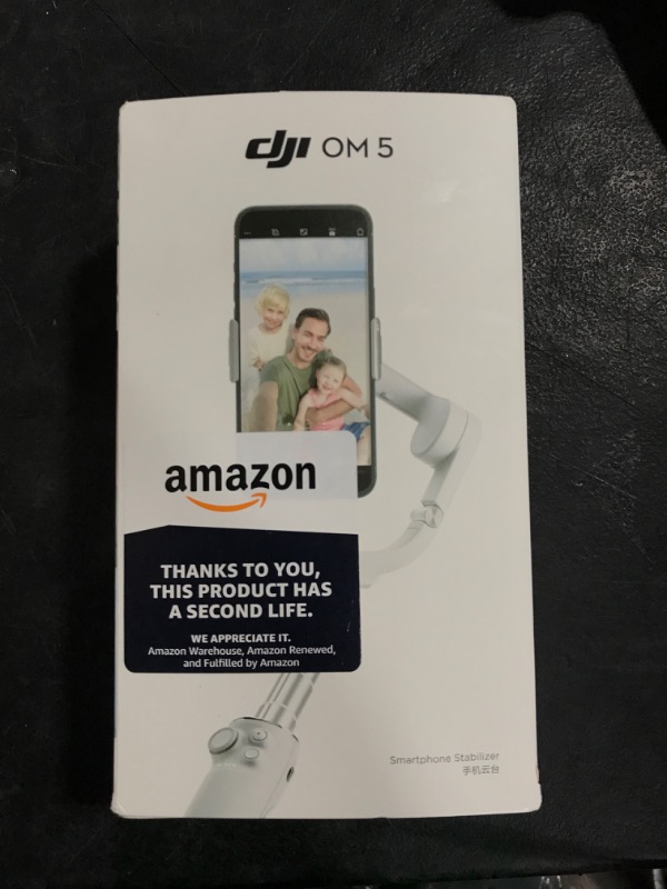Photo 1 of DJI OM 5 Smartphone Gimbal Stabilizer, 3-Axis Phone Gimbal, Built-In Extension Rod, Portable and Foldable, Android and iPhone Gimbal with ShotGuides, Vlogging Stabilizer, YouTube TikTok Video, Gray