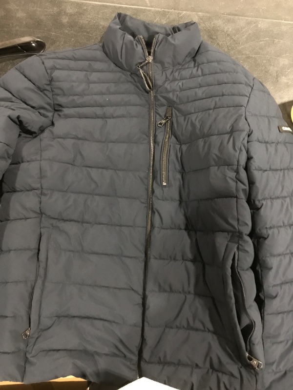 Photo 1 of Calvin Klein Lightweight Puffer Water-Resistant Down Men’s Jacket Medium Navy