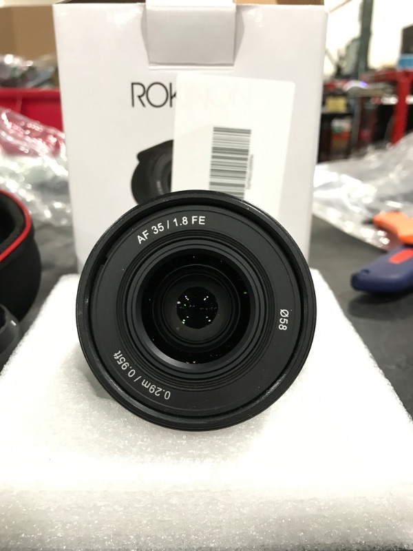 Photo 3 of Rokinon 35mm F1.8 Auto Focus Compact Full Frame Wide Angle Lens for Sony E Mount, Black, IO3518-E