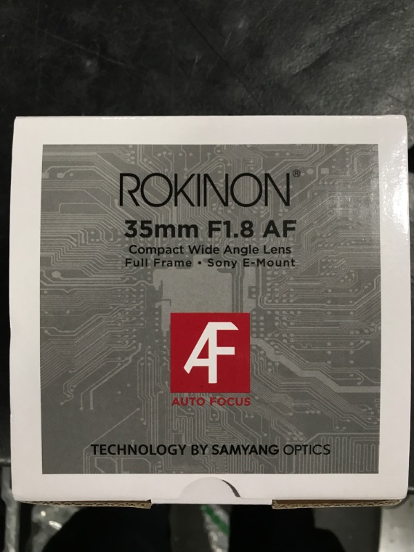 Photo 2 of Rokinon 35mm F1.8 Auto Focus Compact Full Frame Wide Angle Lens for Sony E Mount, Black, IO3518-E