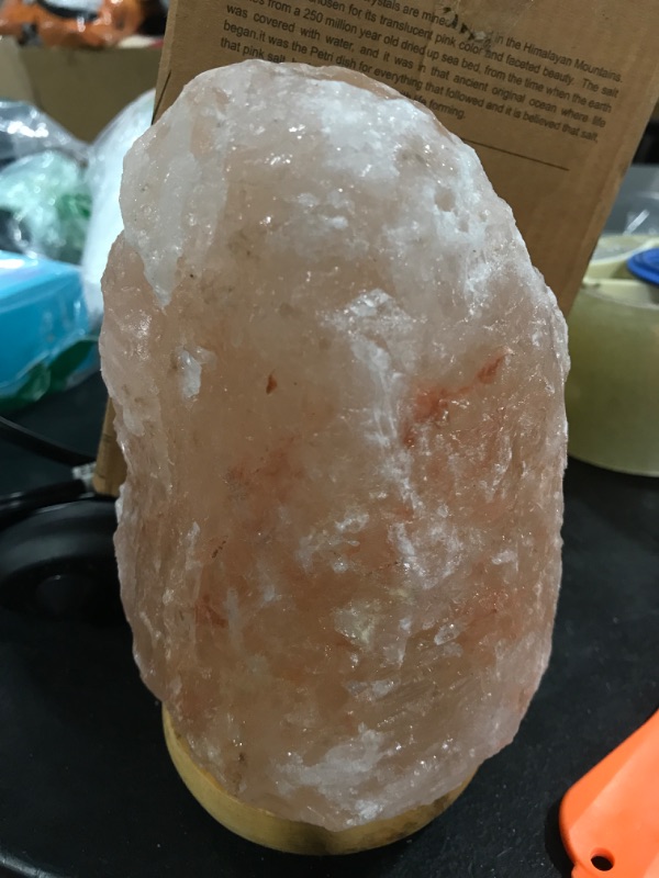 Photo 2 of 4.8 in. Pink Salt LED Light Bulb Indoor Himalayan Salt Lamp Bulb