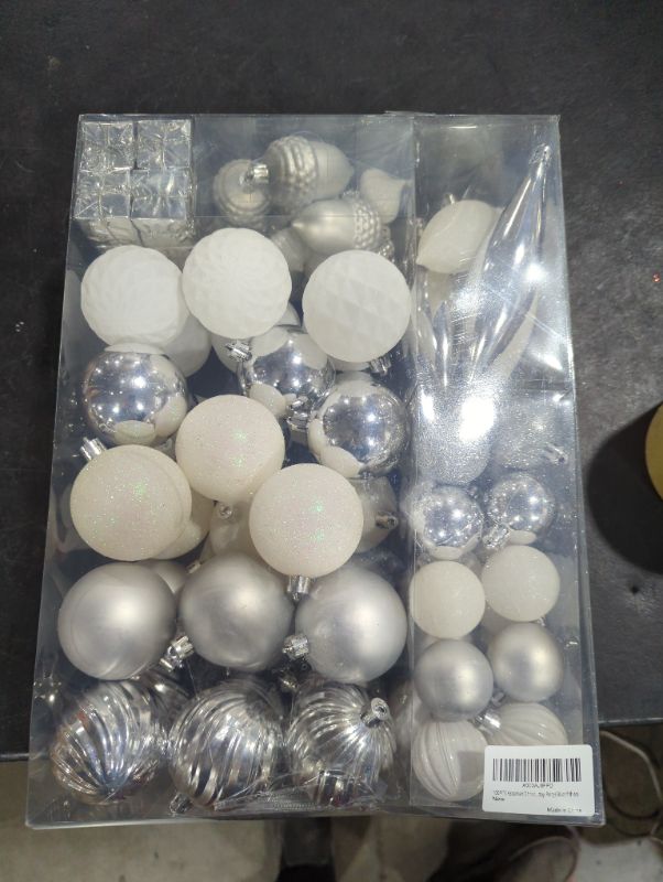 Photo 1 of 100pcs Christmas decorations sliver