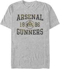 Photo 1 of Arsenal F.C. Men's Arsenal Football Club Gunners 1886 T-Shirt-Heather Grey SIZE 2XL
