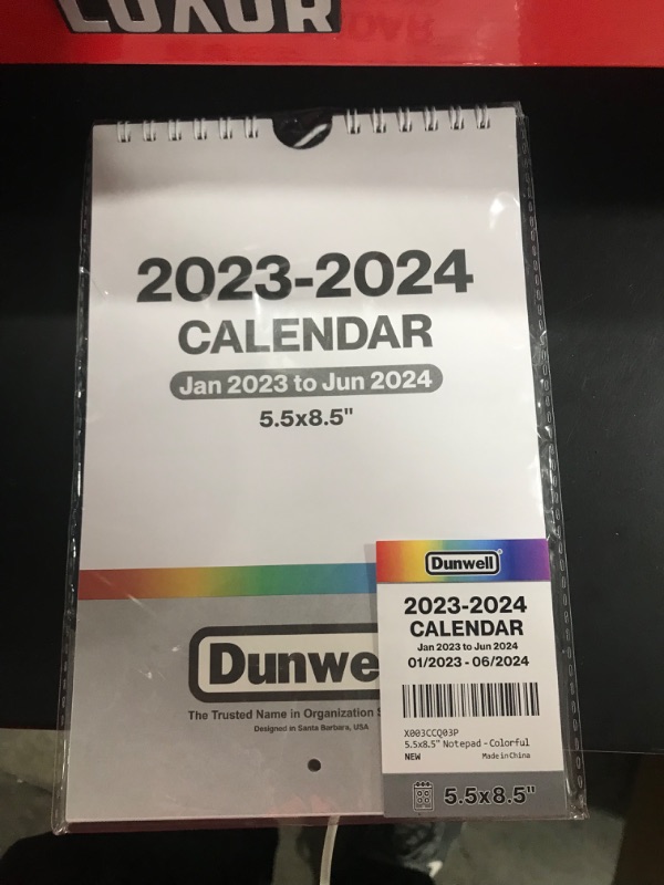 Photo 2 of Dunwell Mini Wall Calendar 2023 - (5.5x8.5, Colorful), Use to Dec 2023, Small Notepad Calendar, Little Calendar for Locker, Bulletin Board, Wall, or Desk
