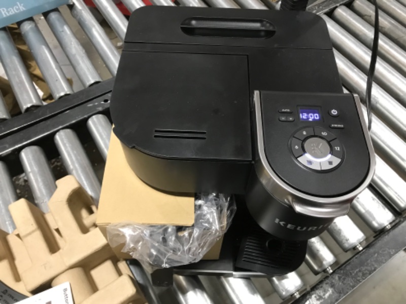 Photo 1 of Keurig K-Duo Coffee Maker, Single Serve and 12-Cup Carafe Drip Coffee Brewer, Compatible with K-Cup Pods and Ground Coffee, Black