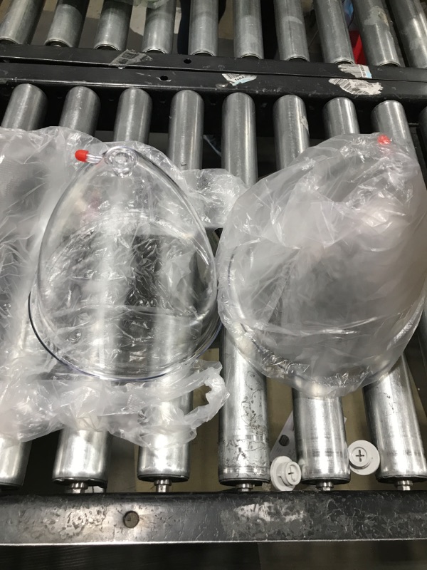 Photo 1 of Buttock Vacuum Therapy Cups,180ML XL Vacuum Cupping Machine Accessories Butt Suction Cups with Y Type Hose for Buttock Lift,Body Massage (White-1 Pair) White 180ml - Diameter 8.26"