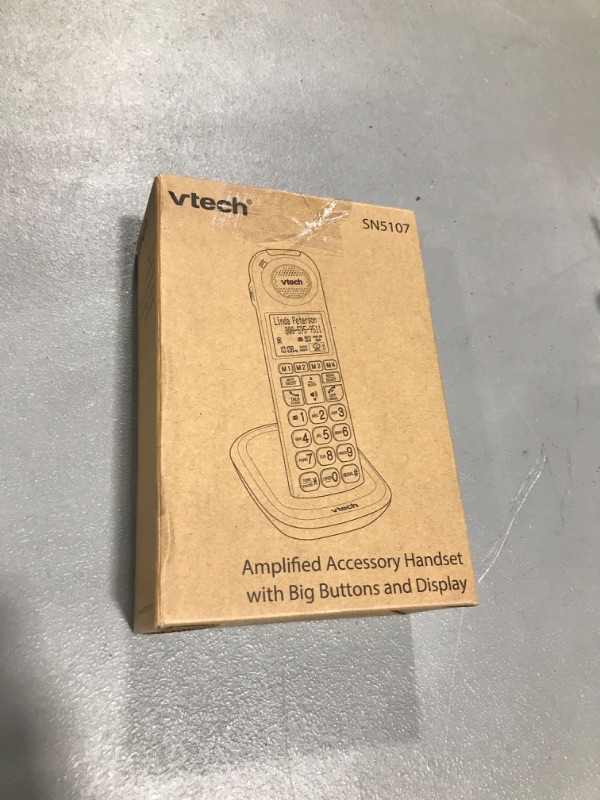 Photo 3 of VTech SN5107 Amplified Accessory Handset with Big Buttons & Large Display For SN5127 & SN5147 Senior Phone Systems, Multi Amplified Accessory Handset For SN5127 & SN5147