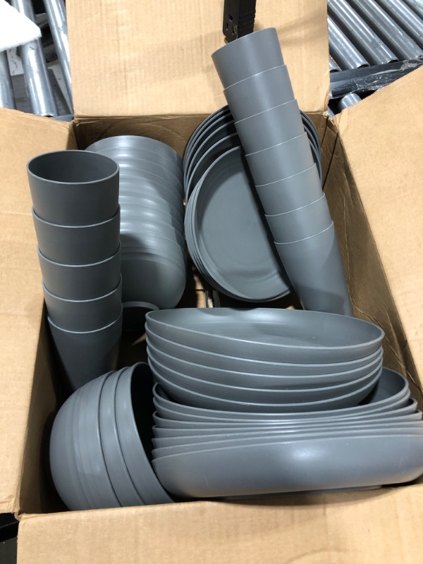 Photo 1 of 48 PIECE-PLATES/BOWLS CUPS
GREY 