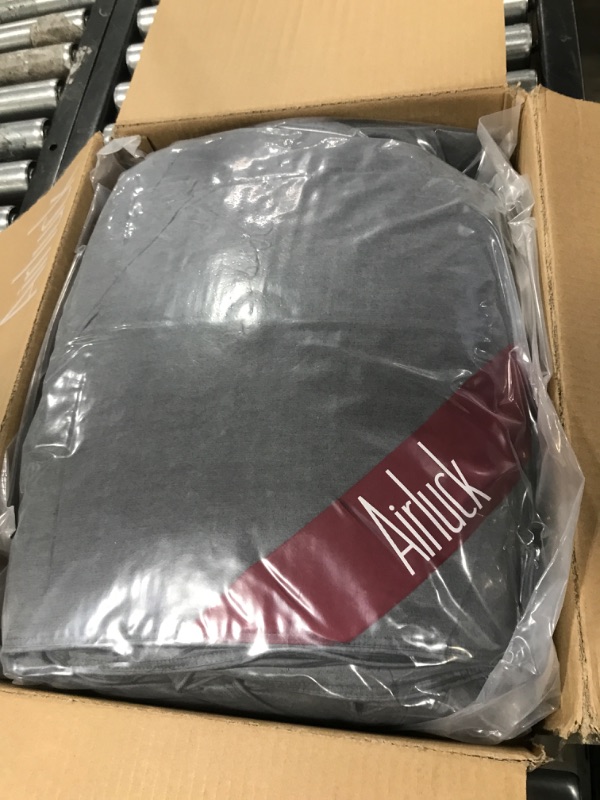Photo 1 of Airluck Luxury Feather Down Comforter Queen-Winter Size, Winter Warmth Duvet Insert Filling with 50oz Greyduck Feather and Down,Ultra-Soft Down Proof Cotton Cover with Corner Tabs(Gray)