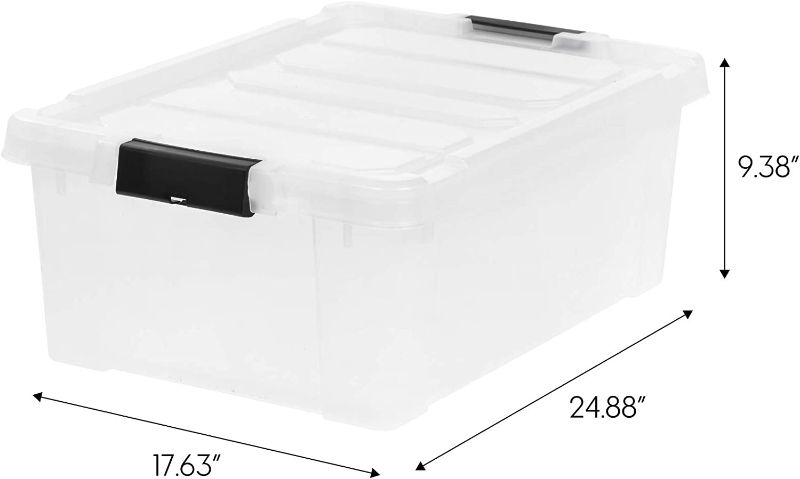 Photo 1 of  47 Qt. Heavy-Duty Durable Storage Bin Tote, 1
