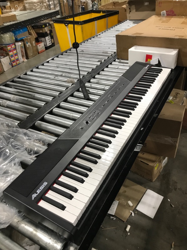 Photo 2 of Alesis Recital – 88 Key Digital Piano Keyboard with Semi Weighted Keys, 2x20W Speakers, 5 Voices, Split, Layer and Lesson Mode, FX and Piano Lessons Recital Piano Only