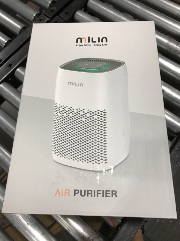 Photo 1 of MILIN Air Purifier for Home with UV Light & True H13 HEPA Filter, 825 Sq Ft Coverage Odor Eliminator, 99.97% Remove, 3 Fan Speed, 8H Timer, Child Lock
