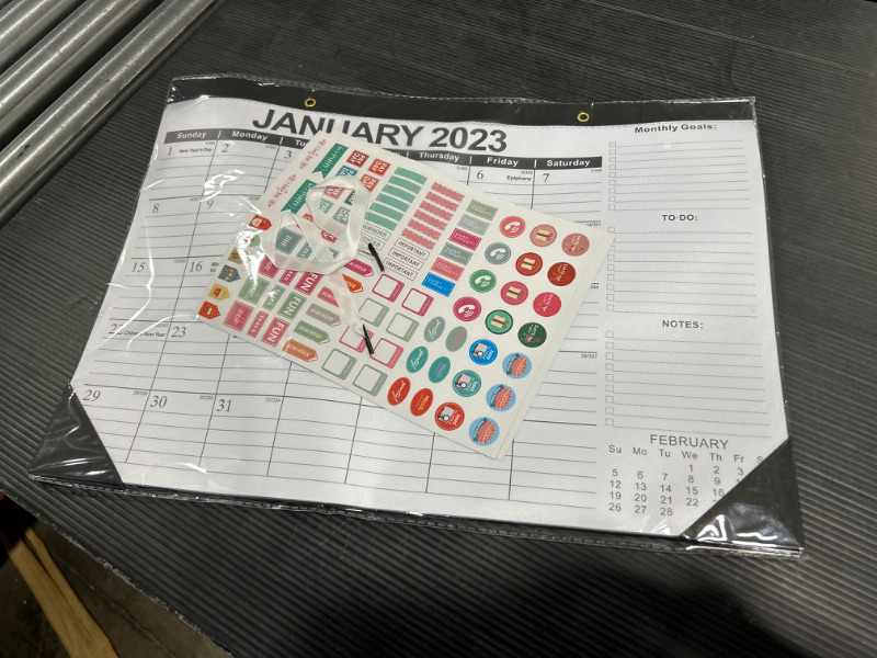 Photo 2 of Desk Calendar 2023-2024-18 Months-January 2023-June 2024,17" x 12", Large Desk/Wall Calendar 2023 with to-do List,Thick Paper with Corner Protectors,For Planning and Organizing,With use for Home or Office.