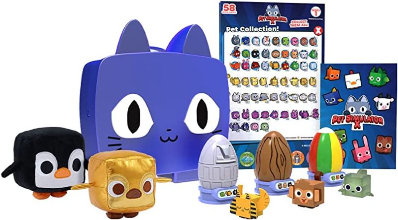 Photo 1 of Pet Simulator X - Blue Iridescence Cat Collector Bundle (Mystery Case w/ 8 Items, Series 1) [Online Exclusive] [Includes DLC]
