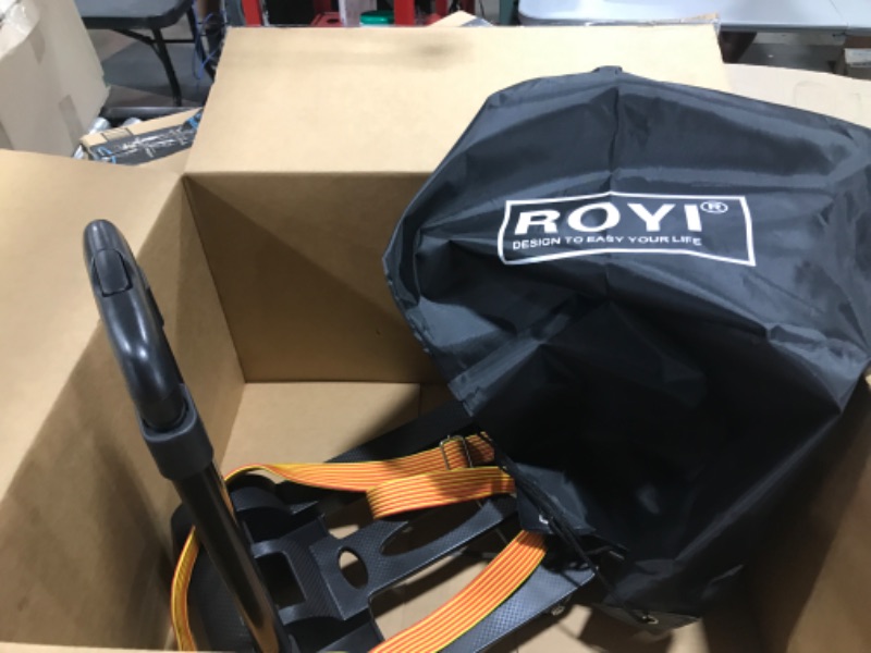 Photo 1 of 5kg/165lb Collapsible Hand Truck, Heavy Duty, Compact, and Lightweight Solid Construction Duty Trolley for Luggage, Personal, Travel, Auto, Commute, and Office, Foldable and Portable Hand Truck