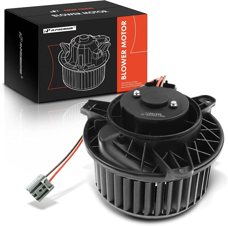 Photo 1 of A-Premium HVAC Heater Blower Motor Assembly Compatible with Dodge Vehicles - Dart 2013 2014 2015 2016, 1.4L 2.0L 2.4L - Front Side