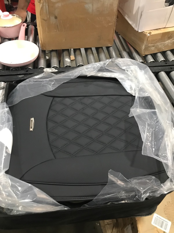 Photo 1 of Aierxuan Seat Covers for Truck Chevy Chevrolet Silverado GMC Sierra Pickup 2007-2023 1500 2500HD 3500HD Trail Boss Z71 Crew Double Extended Cab Waterproof Leather Protectors (Full Set, Black) 
