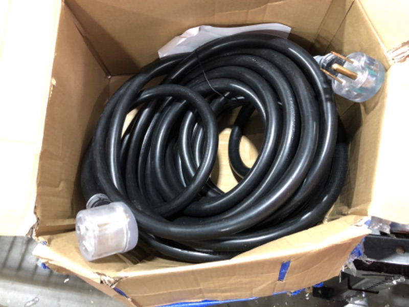 Photo 2 of 50FT 220V 50AMP Welder Extension Cord, 8 Gauge Heavy Duty Industrial NEMA 6-50 Welding Machine Cord with Lighted End for MIG TIG