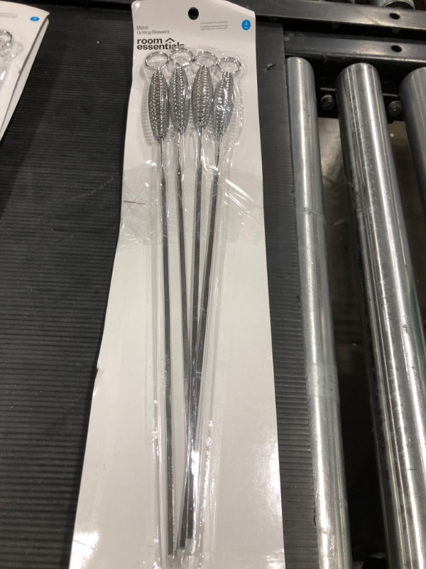 Photo 2 of 4pk Metal Meat Skewers - 2 pack 