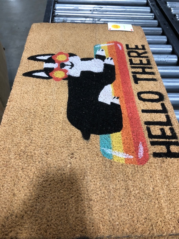 Photo 2 of 16x26 Hello Summer Dog Doormat Natural - Threshold