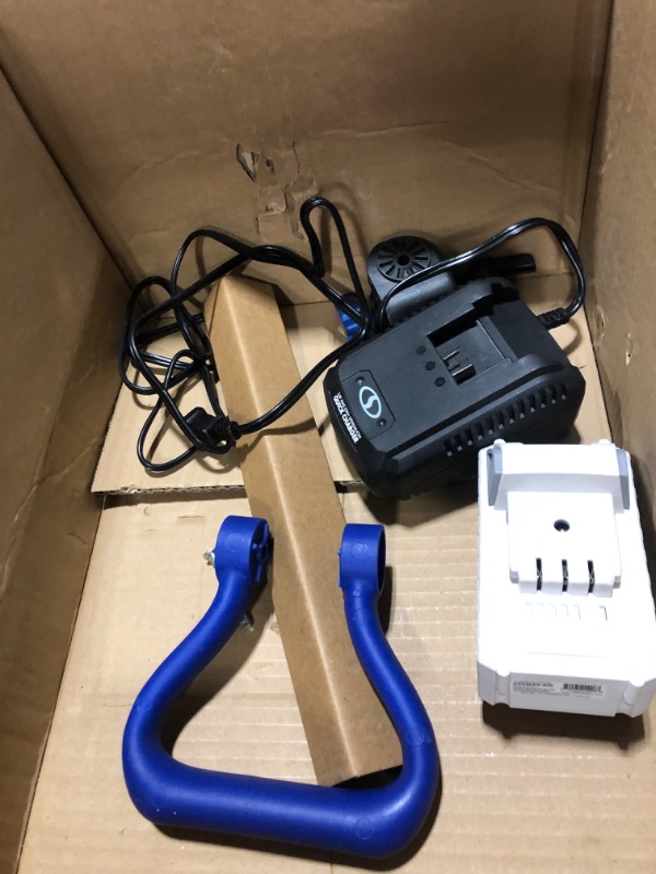 Photo 3 of 11 in. 24-Volt Cordless Snow Shovel Kit with 5.0 Ah Battery + Charger