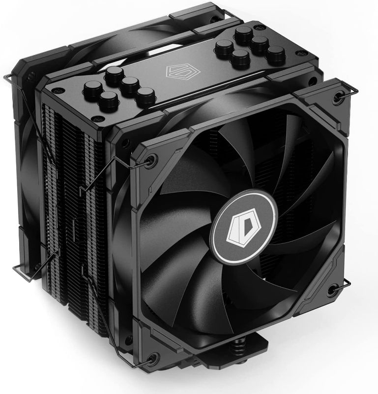 Photo 1 of ID-COOLING SE-225-XT Black CPU Cooler 5 Heatpipes CPU Air Cooler 2x120mm Push-Pull PWM Fans CPU Fan for Intel/AMD, LGA 1700 Compatible
