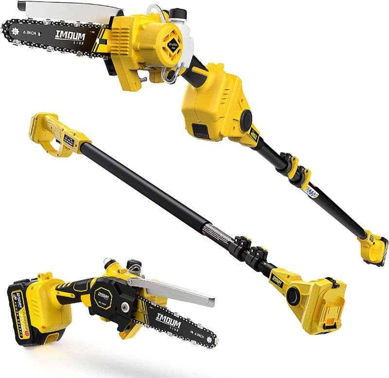 Photo 1 of "2-In-1" Cordless Pole Saw And Mini Chainsaw, Imoumlive Brushless Chainsaw, 6.9
