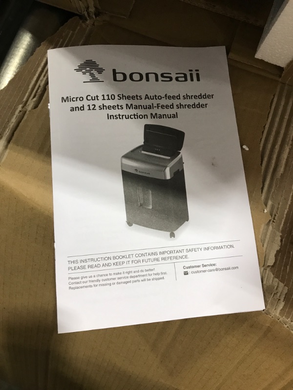 Photo 3 of Bonsaii C233-B 110-Sheet Autofeed Shredder (USED)