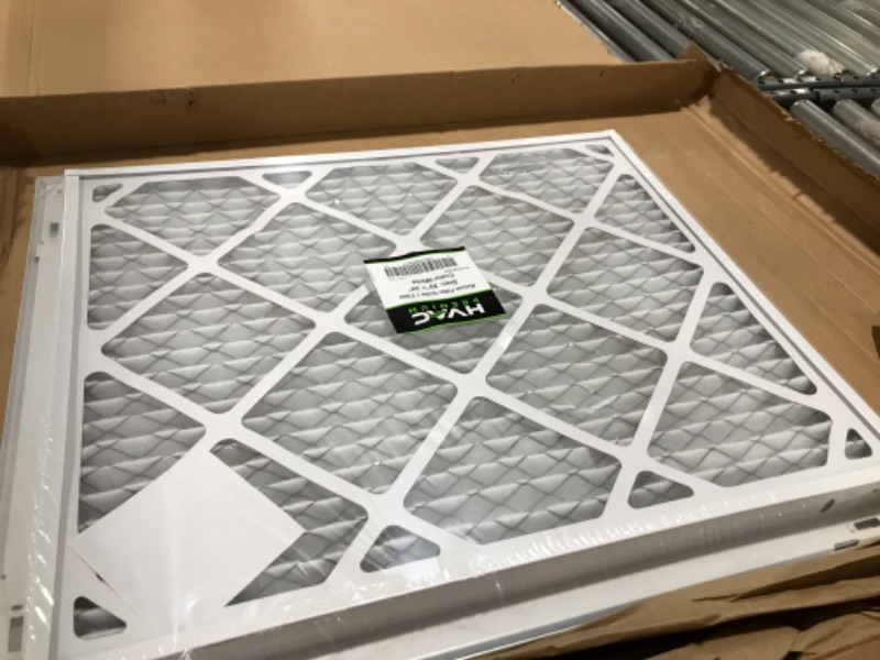 Photo 2 of 20" X 24" Return Air Filter Grille - Filter Included - Easy Plastic Tabs for Removable Face/Door - HVAC Vent Duct Cover - White [Outer Dimensions: 21.75w X 25.75h] 20 x 24 White