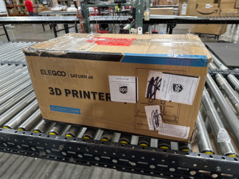 Photo 1 of ELEGOO Saturn 8K MSLA 3D Printer, UV Resin Photocuring Printer with 10-Inch 8K Monochrome LCD, Matrix UV Light Source, 219x123x210mm / 8.62x4.84x8.27 Inches Large Printing Size
