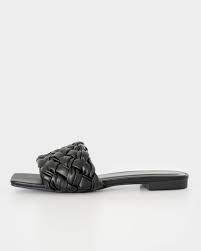 Photo 1 of  BRAIDED SANDALS - BLACK--- size 38