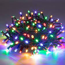 Photo 1 of  Christmas Tree Lights with Reel,Green Wire String Lights for Indoor Outdoor Holiday Xmas Decorations